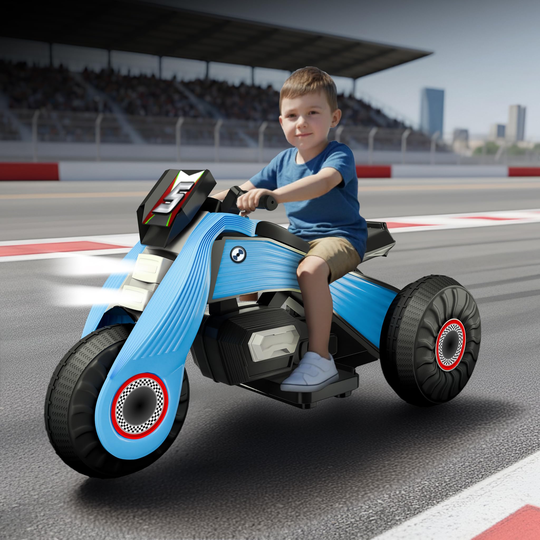 Cockatoo 15E Cruise Rechargable Electric Bike for Kids with Music and LED Light, Kids Scooter Bike for 3-8 Yrs Boys&Girls Powered by 6V & 4.5 AH Battery for 4.5Hr-6Hr Ride with Foot Accelerator-image-46