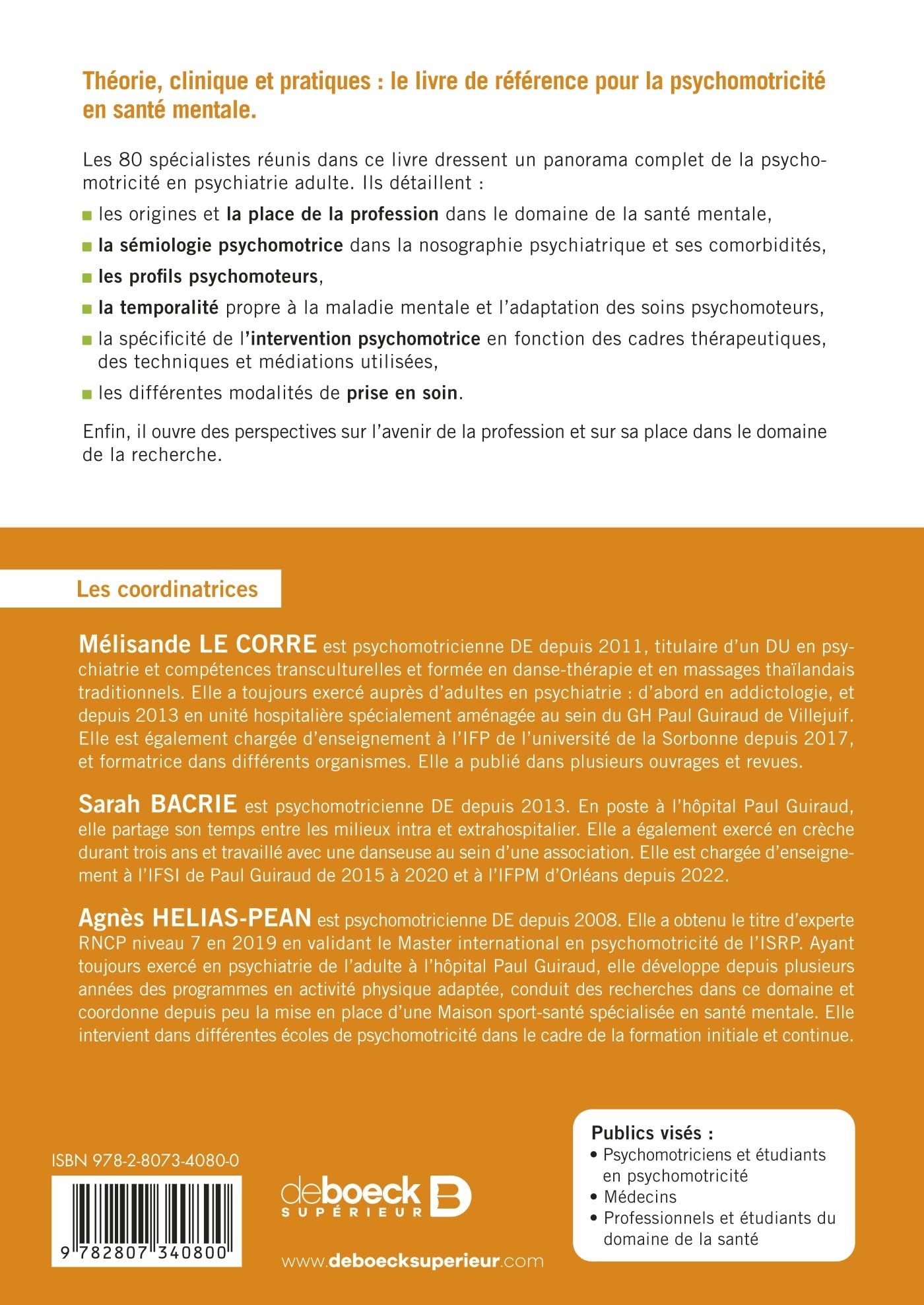 Psychomotricité en psychiatrie adulte