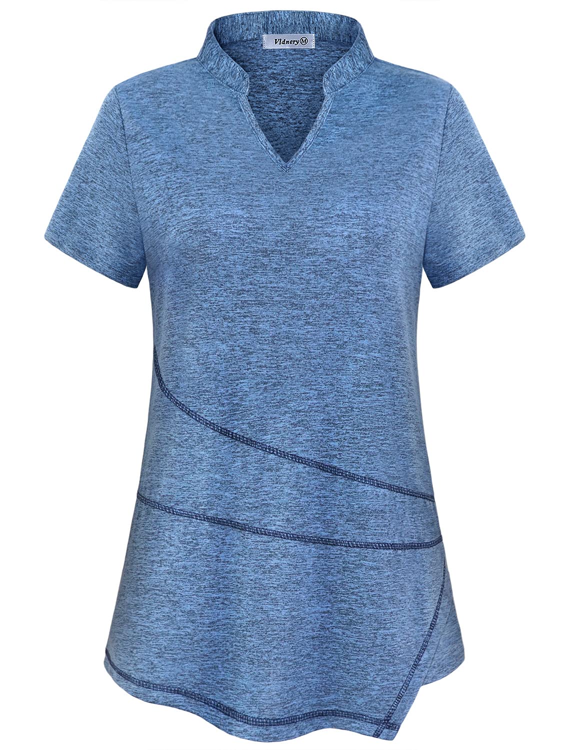 Vldnery Women's Running Workout Tops Moisture Wicking Athletic Quick Dry Loose Fit Yoga Top