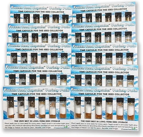 Miniatura 1 de Paquete variado de 60 semillas – 60 variedades raras de semillas de jardín de hierbas medicinales – CÁPSULAS DE SEMILLAS CONGELADAS – Lo mejor en