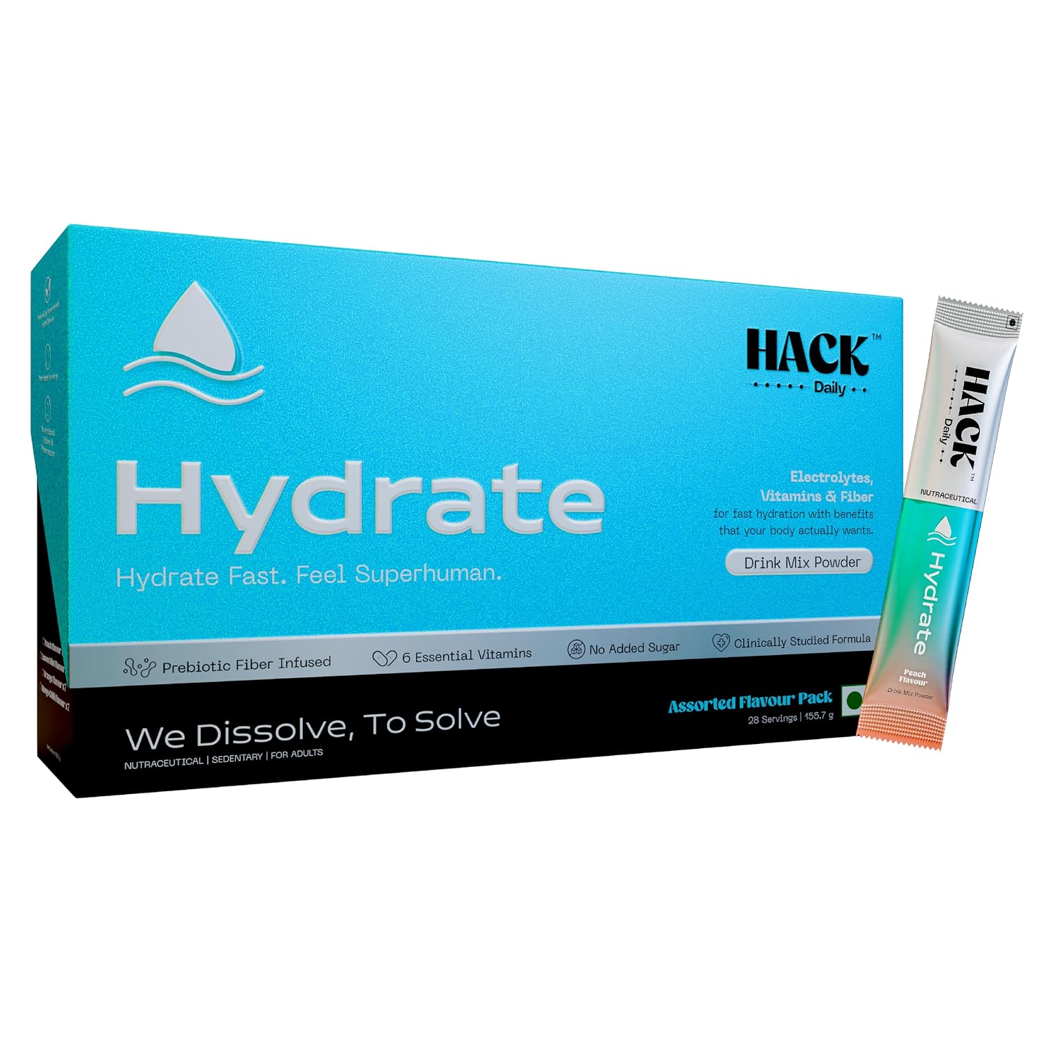 Hack Daily Hydrate Electrolyte Powder 28 Sachets, Zero Added Sugar Hydration Drink Mix with 6 Essential Electrolytes, Vita... - Review, Price and Buying Guide