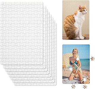 8 Pack Blank Puzzle 15x10 Inch Blank Puzzles to Draw On Bulk Each 300 Blank Puzzle Pieces for Crafting Total 2400 Blank Puzzle Pieces to Write On DIY Blank Jigsaw Puzzle for DIY Arts Projects