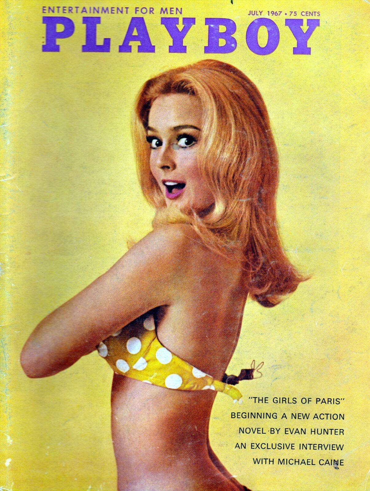 KeviewlyPlayboy July 1967 - Magazine Cover Plaque Home Decor Metal Tin Sign 12" X 8"