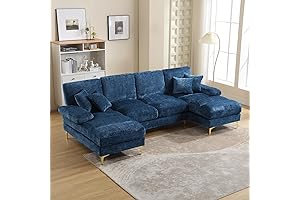 KIVENJAJA Modern Chenille U-Shaped Couch