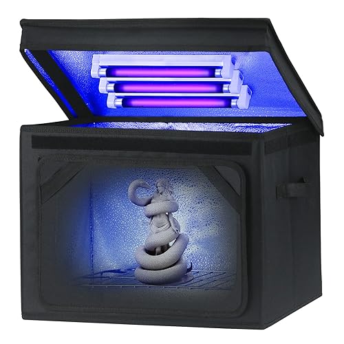 COOSPIDER UV Lámpara de luz de curado de resina para impresora 3D caja de luz para máquina impresora 3D luz LED de 365 nm solidifica resina