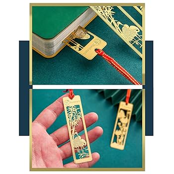 Amazon | YFFSFDC しおり 栞 4枚セット 伝統古風シリーズ 梅 竹