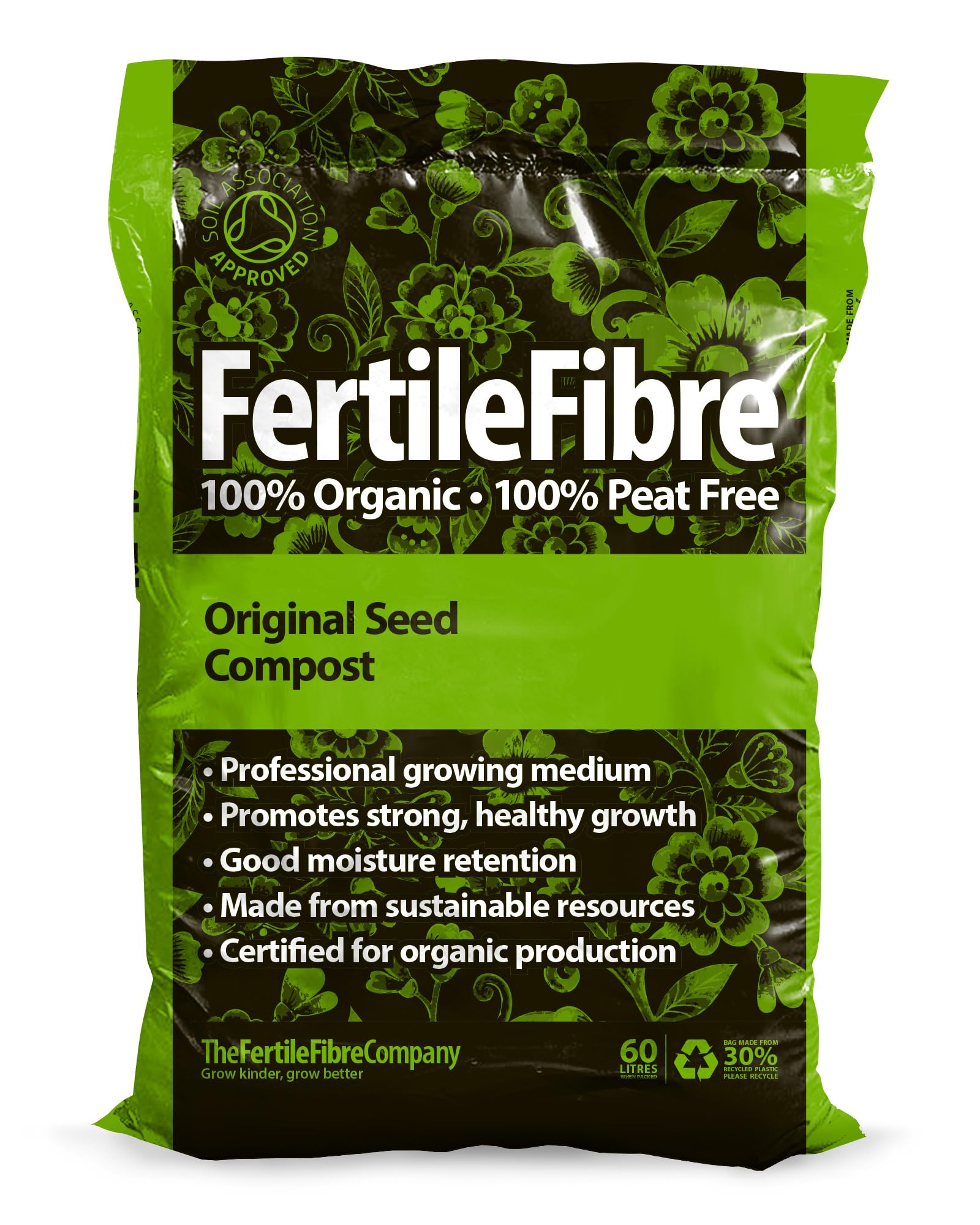 Original Seed Compost 60 Litres From The FertileFibre Company 100% Peat Free