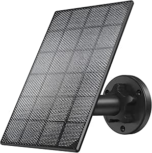 ZOSI Solar Panel Power Supply Only for ZOSI Security Wire-Free Rechargeable Battery Powered Camera C1pro & C306pro, IP66 Waterproof with 360° Adjustable Mounting Bracket, Non-Stop Charging asin的图片