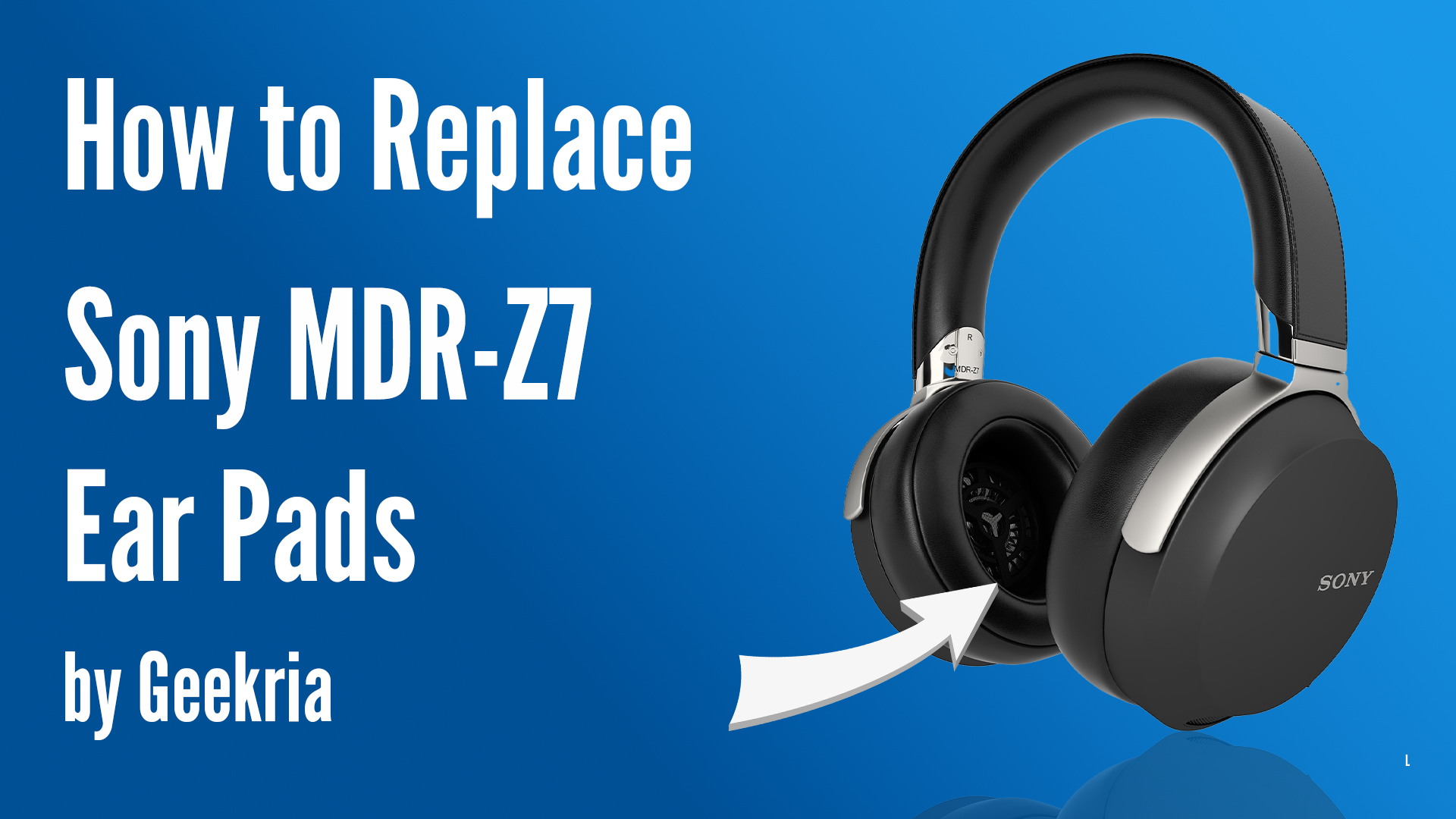 Amazon.com: Geekria Replacement Ear Pads for Sony MDR-Z7, MDR-Z7