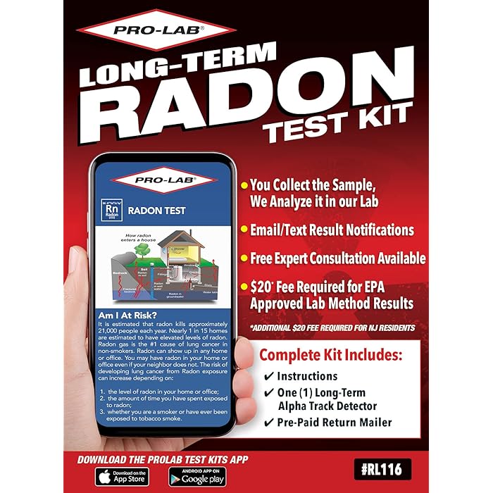 Buy PROLAB Long Term Radon Test Kit The PROLAB Long Term Radon Test