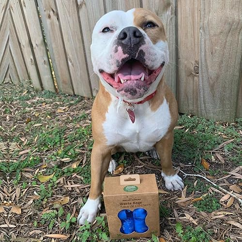 Vista 120 de Best Pet Supplies - Bolsas para limpieza de excremento de perro, rollo de repuesto, uso en exteriores, a prueba de fugas y desgarros, plástico