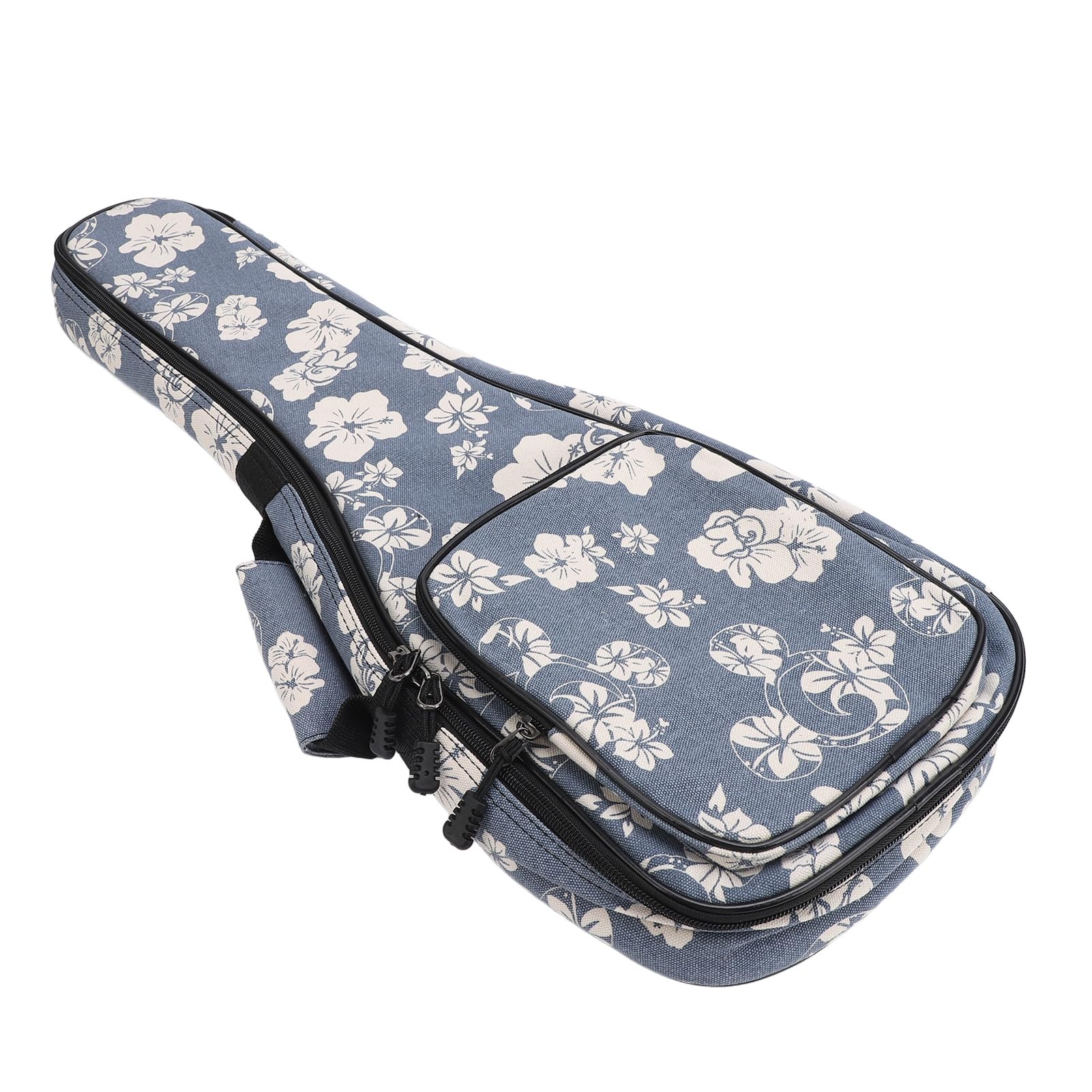 Borsa per Ukulele, Imbottitura Interna in Schiuma di Grande capacità Zaino per Ukulele con Spallacci Regolabili per Concerti, Soprano, Tenore (21 pollici)