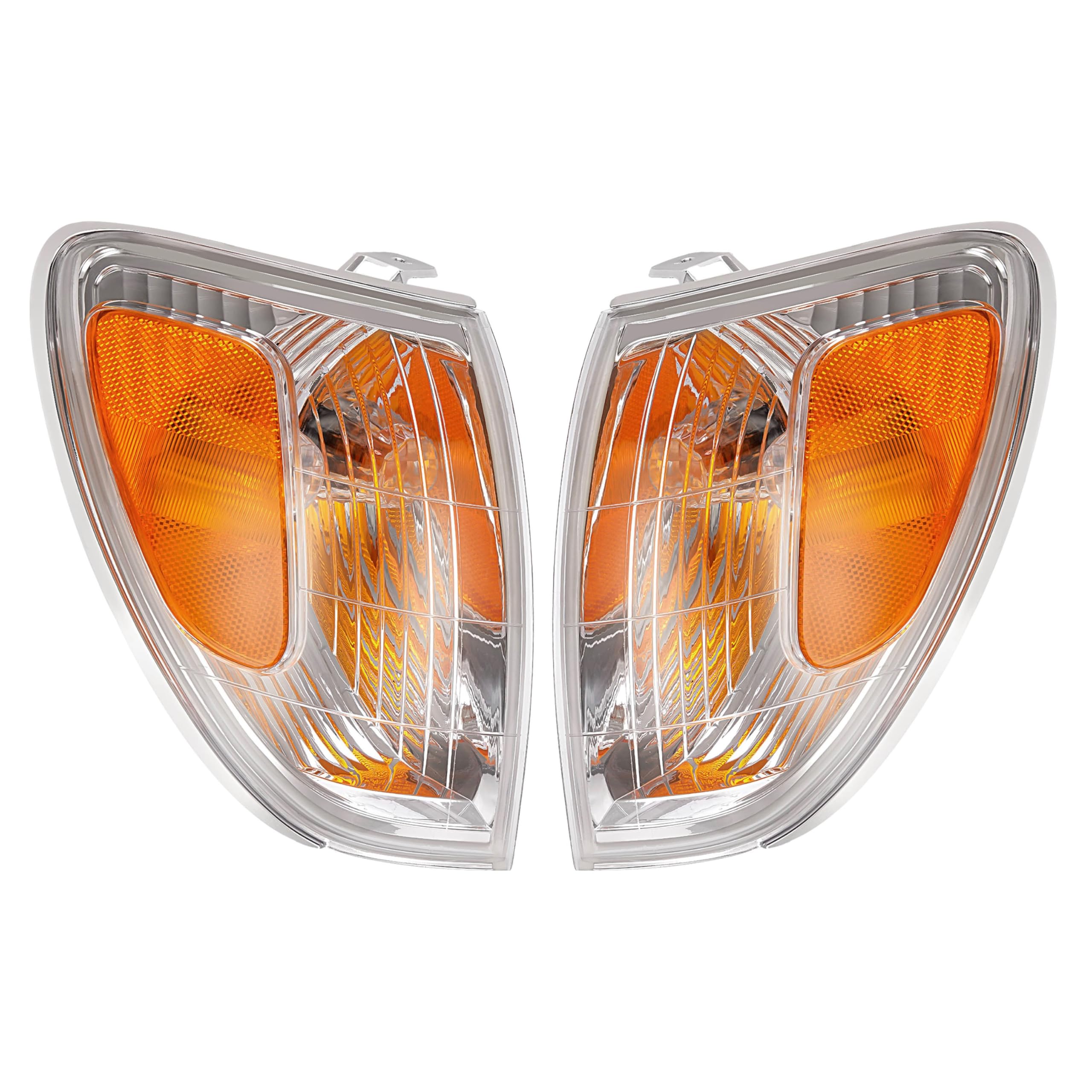 HECASA Pair Corner Light Compatible with 1998-2004 Toyota Land Cruiser Replacement for 8151060500 8152060370 TO2520167 TO2521167 Corner Lamp Driver & Passenger Side Clear Lens