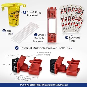 Brady Electrical Lockout Tagout Kit : Amazon.ca: Industrial