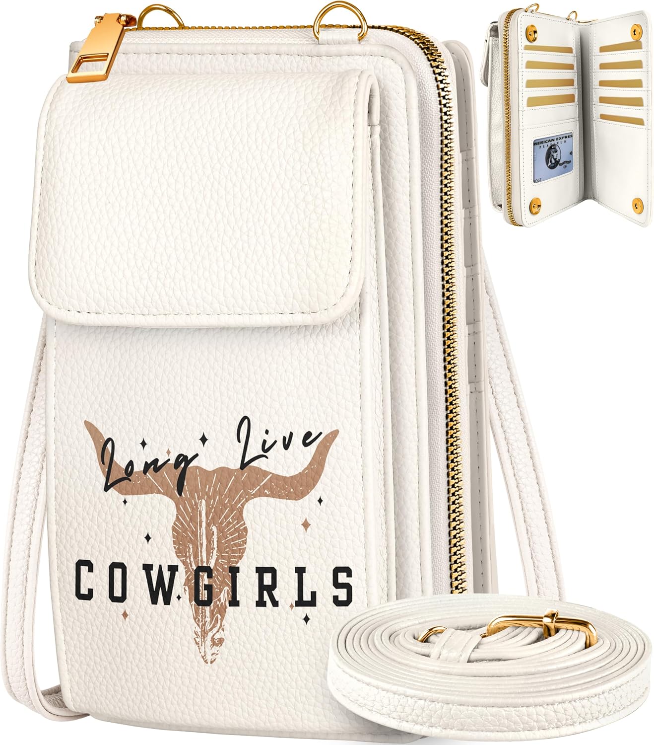 Miss Adola Cute Small Crossbody Purse Cell Phone Bags for Women - Leather Cellphone Wallet Purse with Shoulder Strap