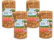 JCs Wildlife Squirrel Stopper No Mess, No Waste Small Cylinder with Hole 2lbs (4-Pack)