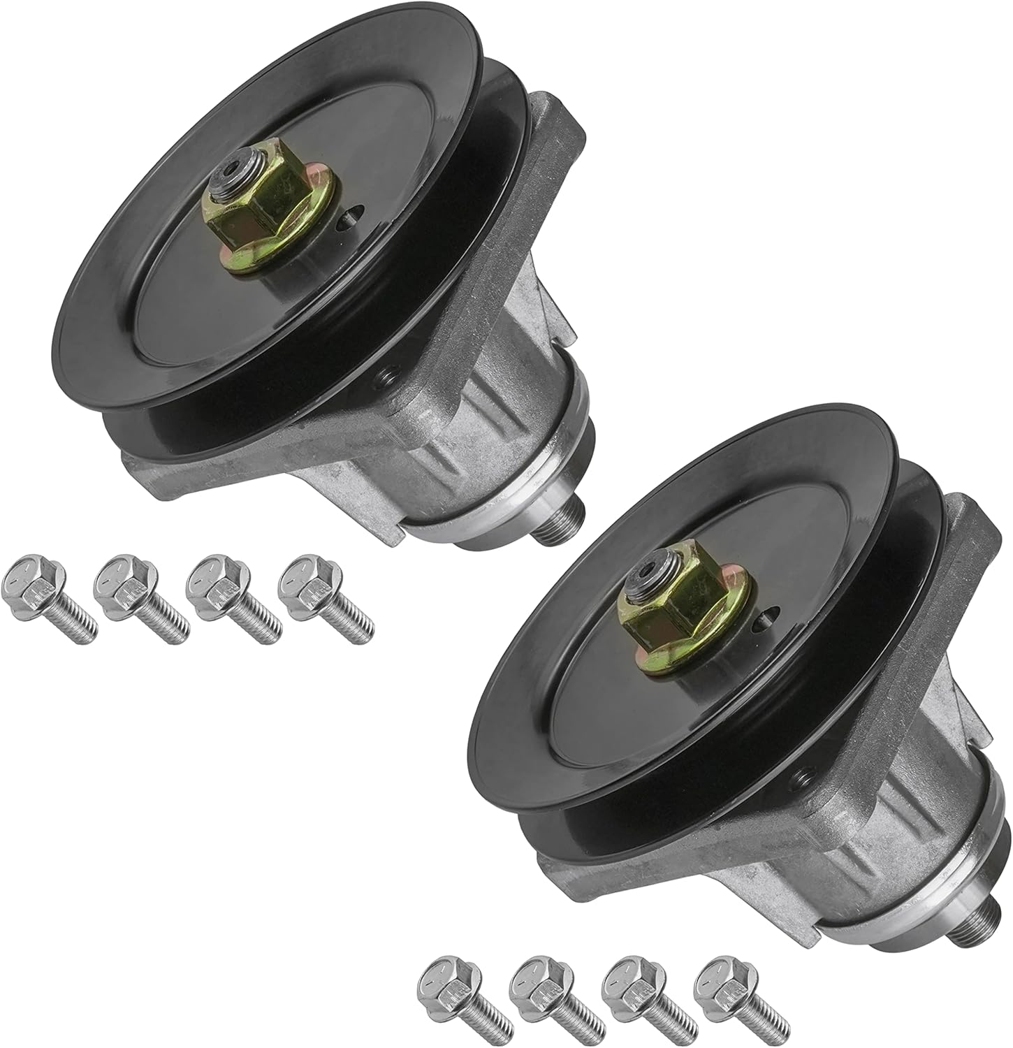 Caltric 2 Spindle Assembly Compatible with MTD Compatible with Cub Cadet 6180430 6180240 9180240 9180430 A B C