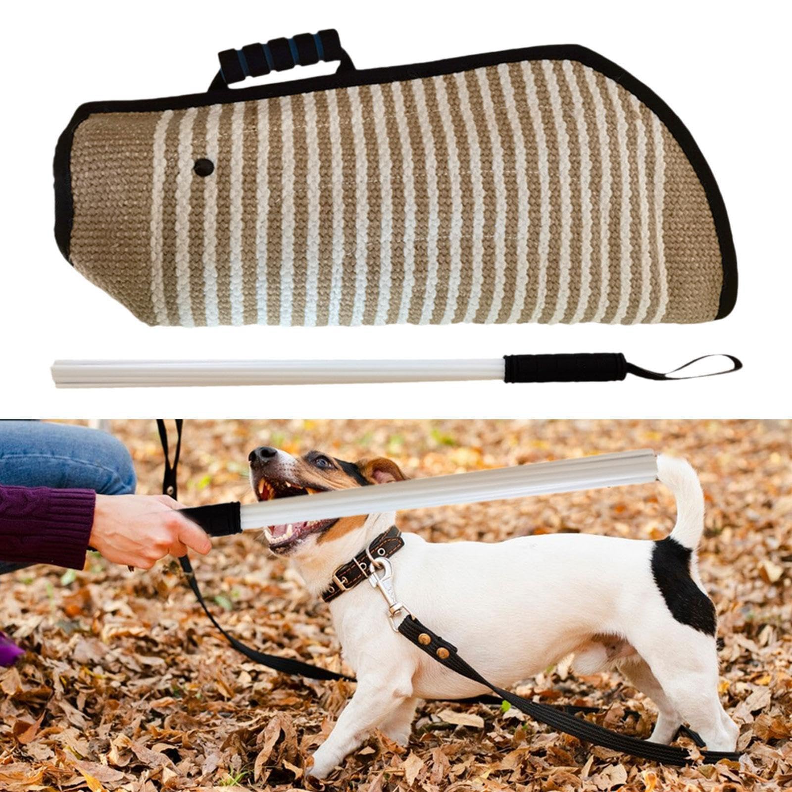 Manga para morder Perros, Juguete para Masticar con Funda para Brazo, Esencial para Entrenadores de Agilidad y Juegos interactivos, Entrenamiento avanzado para Perros, Palo de Entrenamiento,