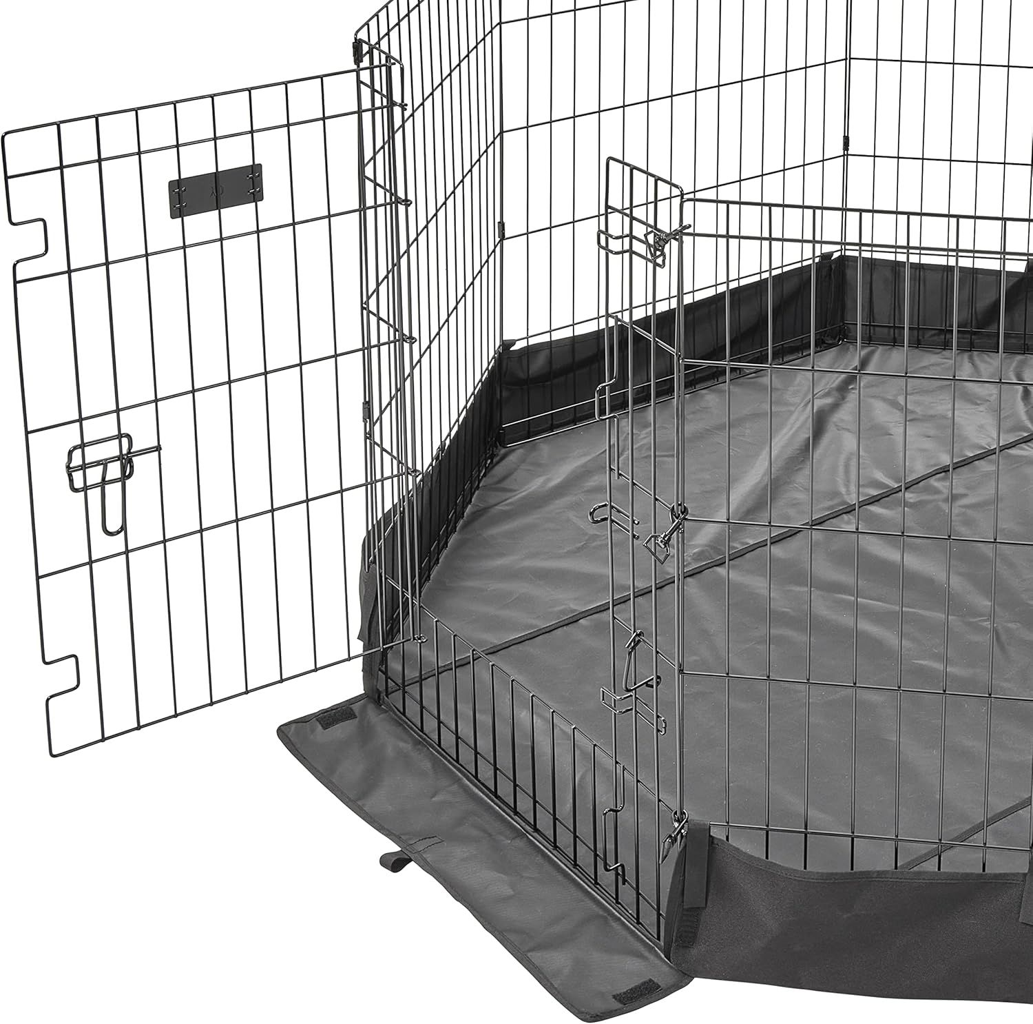 MidWest Homes for Pets Octagon Exercise Pen Fabric Mesh Bottom