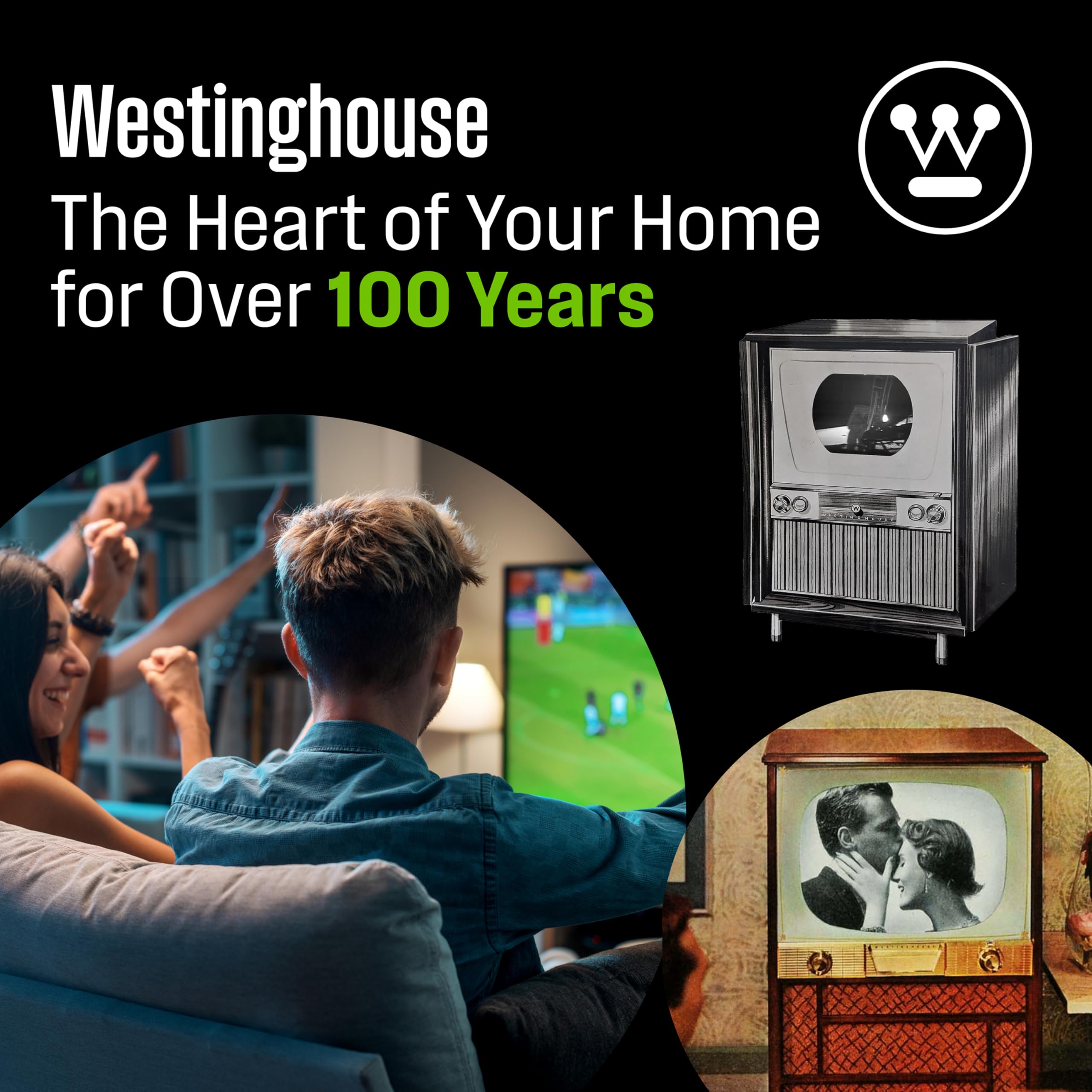 Westinghouse Roku TV - 40 Inch Smart TV, FHD QLED Television w/Dolby Digital+, Wi-Fi & Mobile App Connectivity, Flat Screen, Bluetooth, Compatible w/Apple AirPlay, Alexa, & Google Assistant