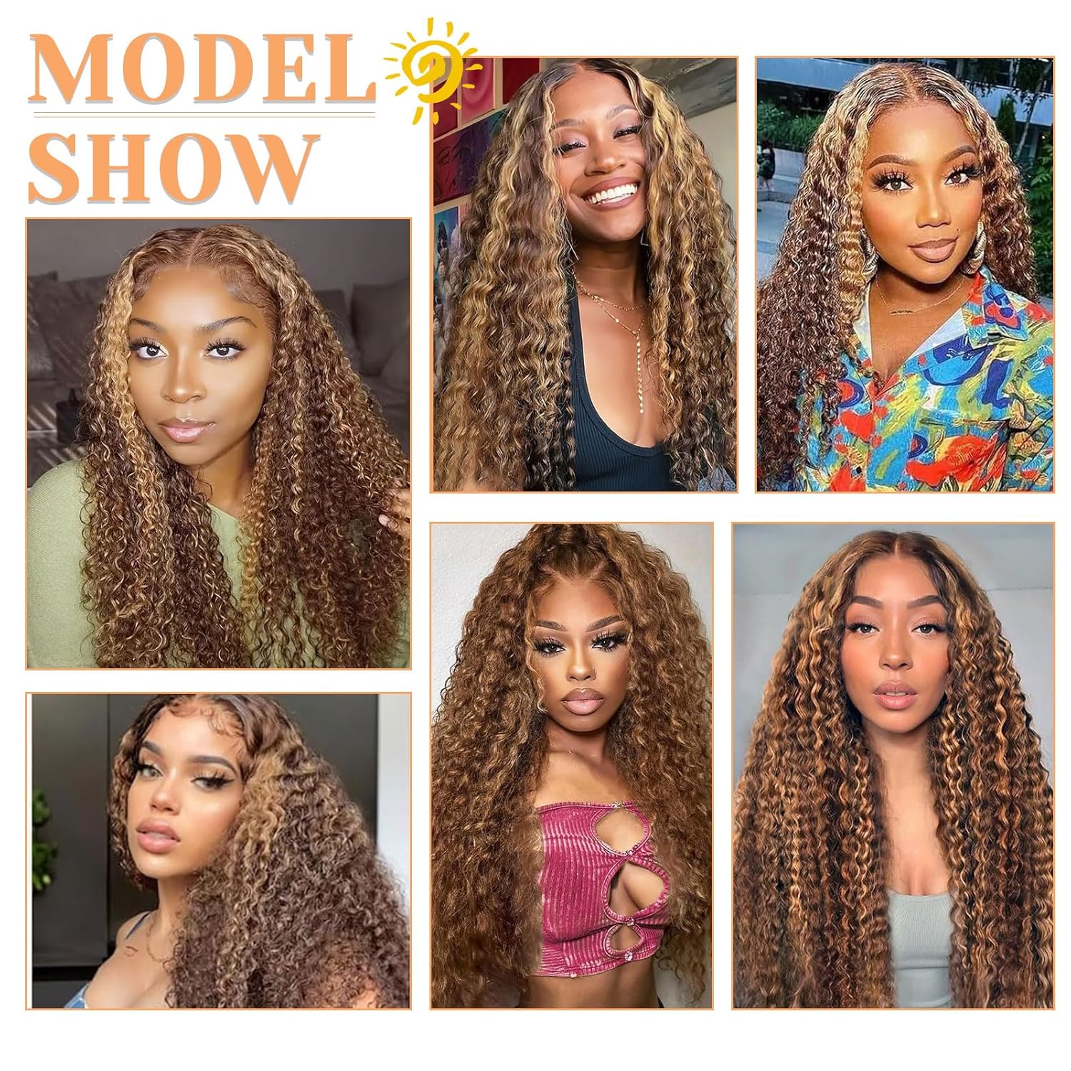 14A Burmese Curly Bundles 16 18 20 Inch P4/27 Highlight Human Hair 100% Unprocessed Brazilian Virgin Deep Wave Extensions