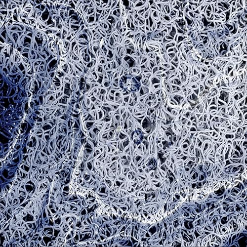 Miniatura 6 de Tapete de bienvenida con textura de mármol azul marino, antideslizante, tapete de piso para interiores y exteriores, tapete de patio, pintura al