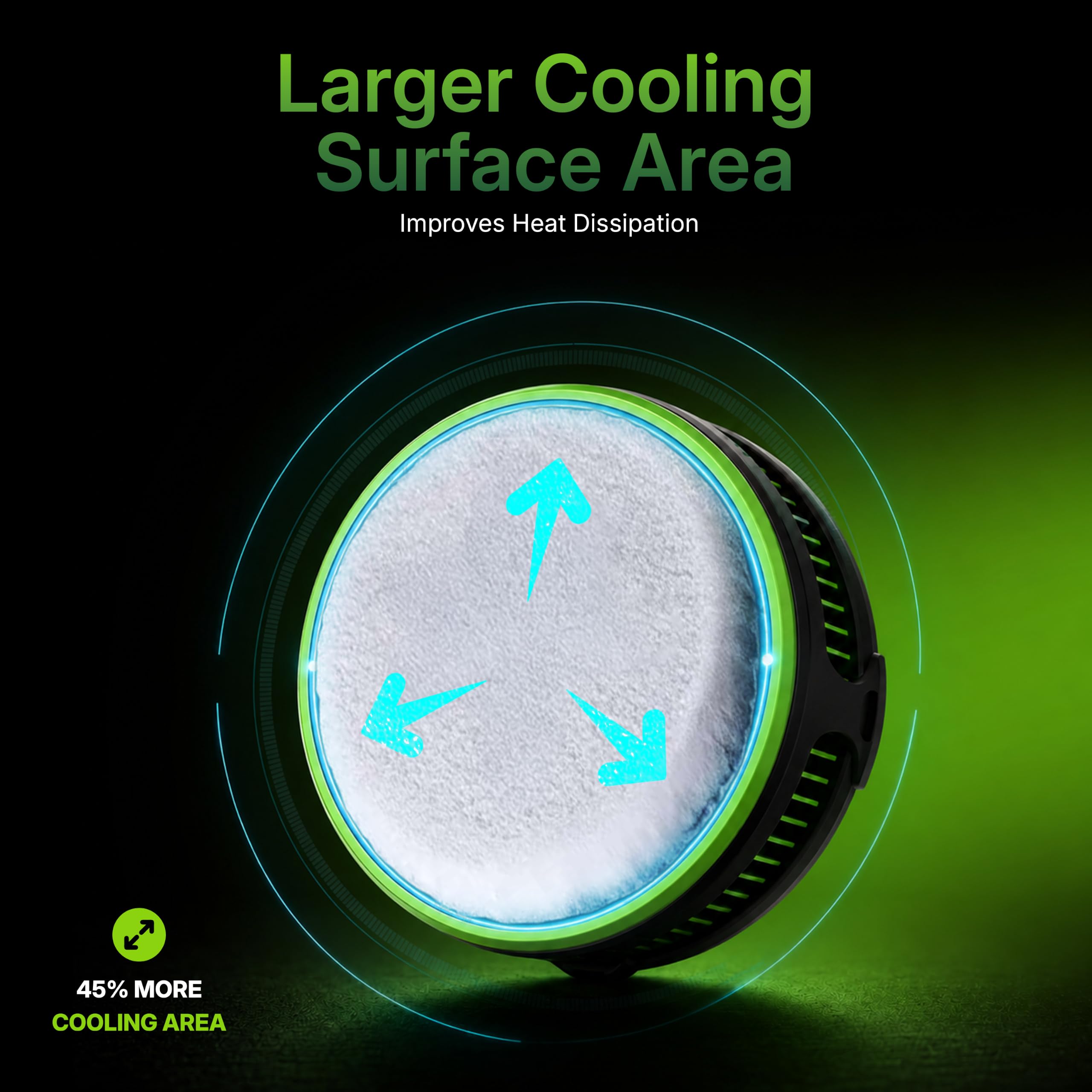 SpinBot IceDot Mag V2 Charge Magnetic Phone Cooler for Gaming | 20W Semiconductor Cooling | Pass-Through Charging | 5 Cooling Modes | Overclock Mode | RGB Temperature Display — Amazon image 4