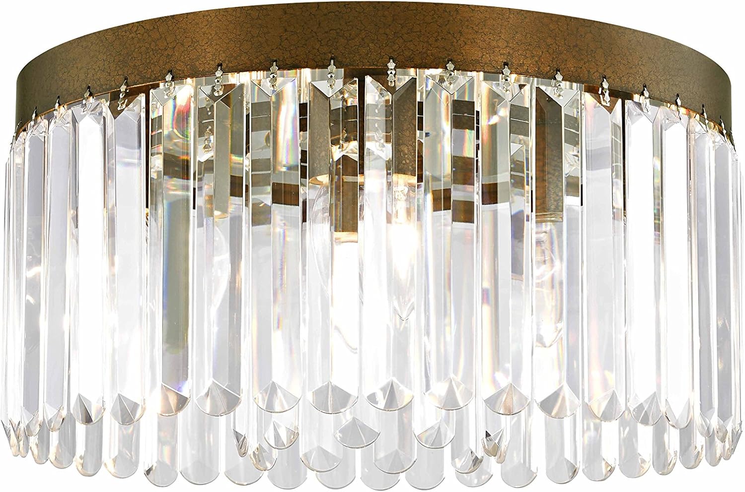 Livex Lighting 50554-64 Ashton 5-Light Ceiling Mount, Hand Painted Palacial Bronze