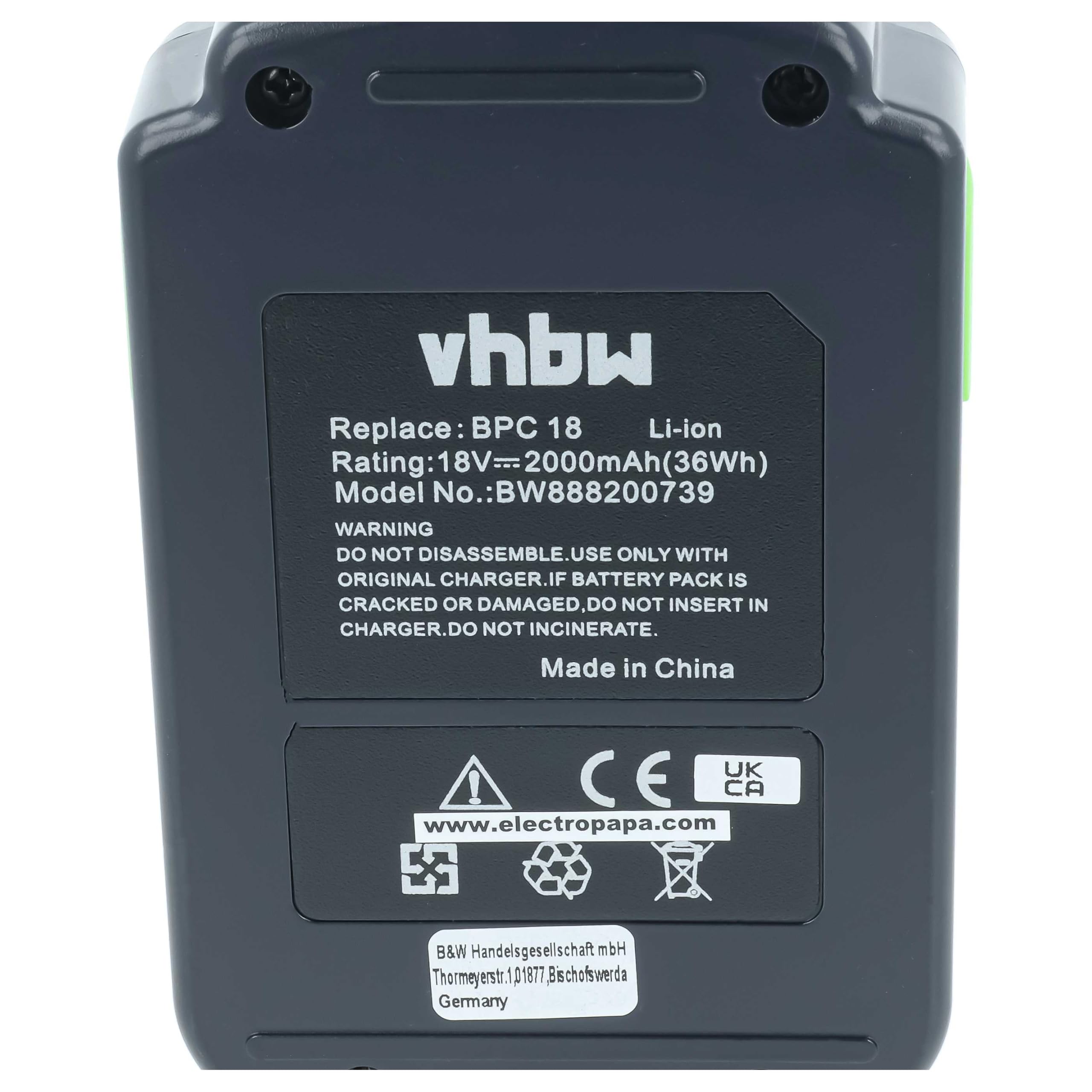 vhbw Batería Compatible con Festo Festool DRC 18/4 Li 5.2-Plus