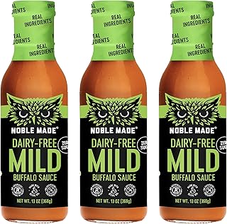 Noble Made Buffalo Sauce, Keto, Gluten Free, Vegan Dipping & Wing Sauce,...
