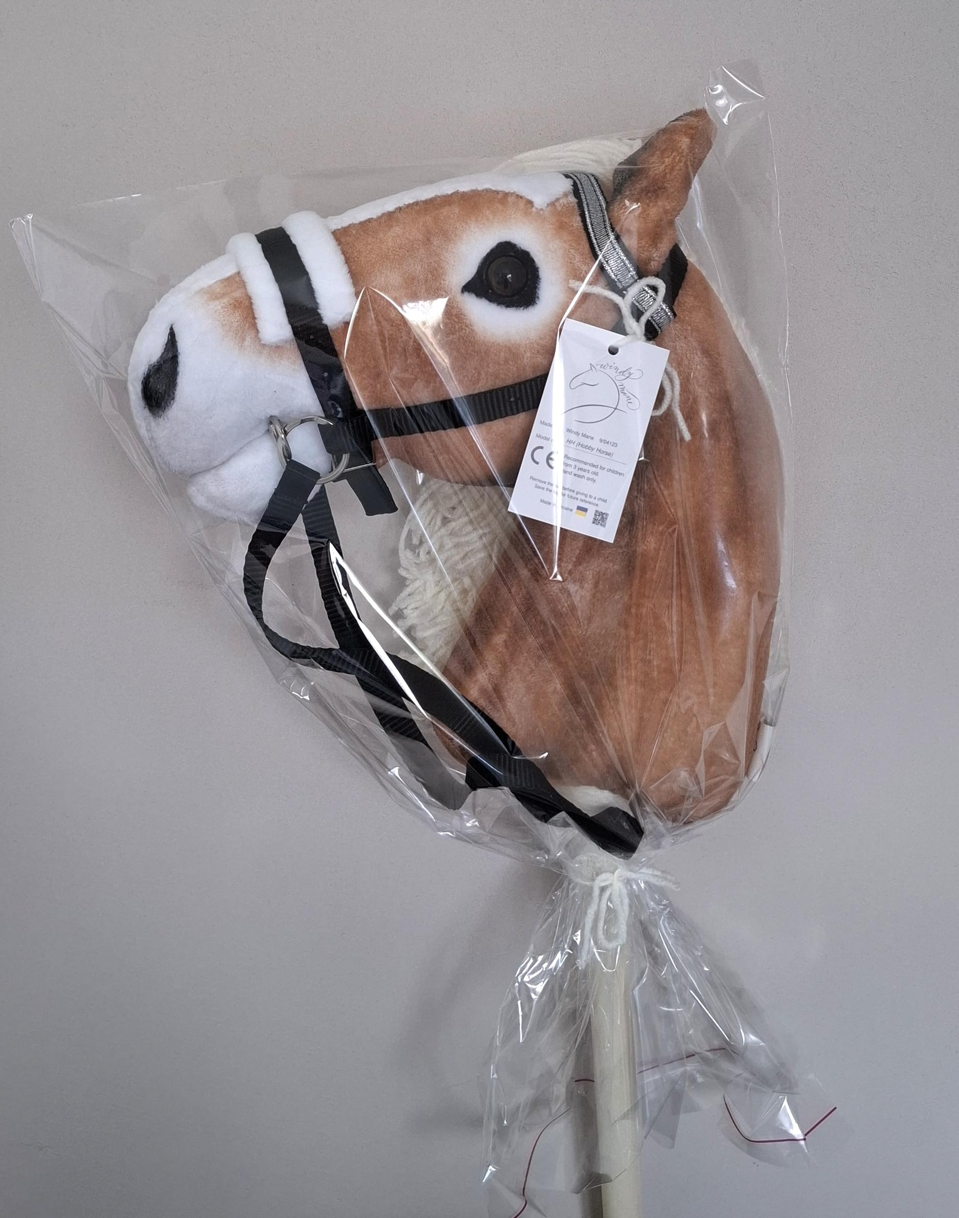 Hobby Horse Haflinger – Caballo A3 para niños desmontable y melena larga