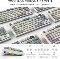 Tastatură mecanică ATTACK SHARK K86 2.4G BT5.0 USB C RGB 75% TKL 87 taste, afișaj TFT 1.2, hot swap TTC, gri 6