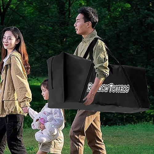 Miniatura 7 de Bolsa de lona gigante de 4 en una fila para conectar juegos, fácil almacenamiento y transporte para un tamaño real Jumbo 4 para anotar, conectar