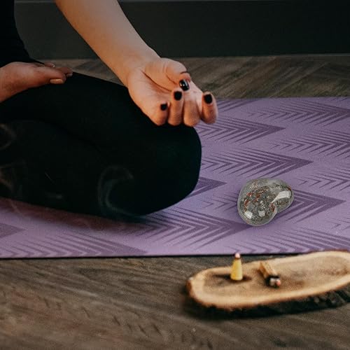 Miniatura 7 de SMQ Piedras de cristal en forma de corazón, piedras de sangre africanas naturales, con bolsillo hinchado, sanación del amor y piedras de cristal