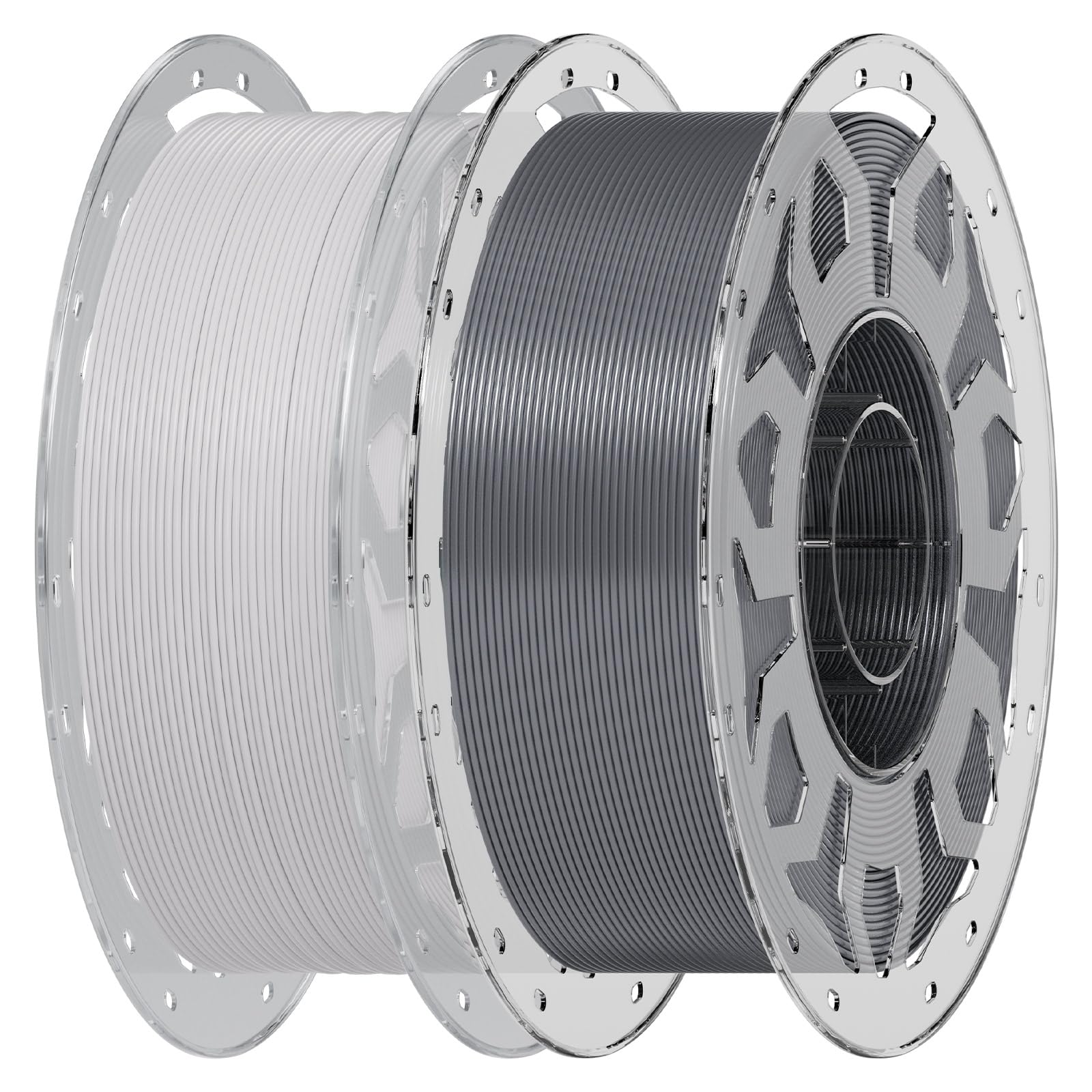 Creality PLA 3D Printer Filament 1.75mm, White &amp; Grey, 2 kg