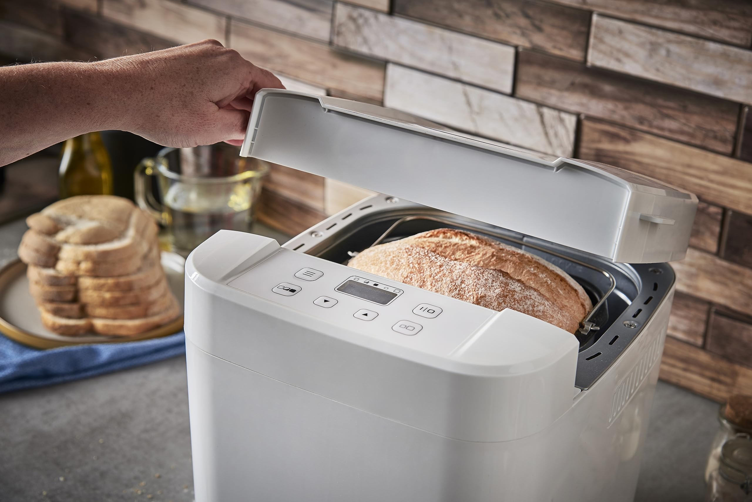 Russell Hobbs Machine à Pain 12 en 1 Compacte 27260-56 750g 1kg Cuve Antiadhésive Minuterie Maintien au Chaud