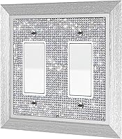 Vista 21 de Gaocai 1 pieza Placas de pared con diamantes de imitación brillantes Cubierta de interruptor de luz Placa decorativa de pared con palanca única