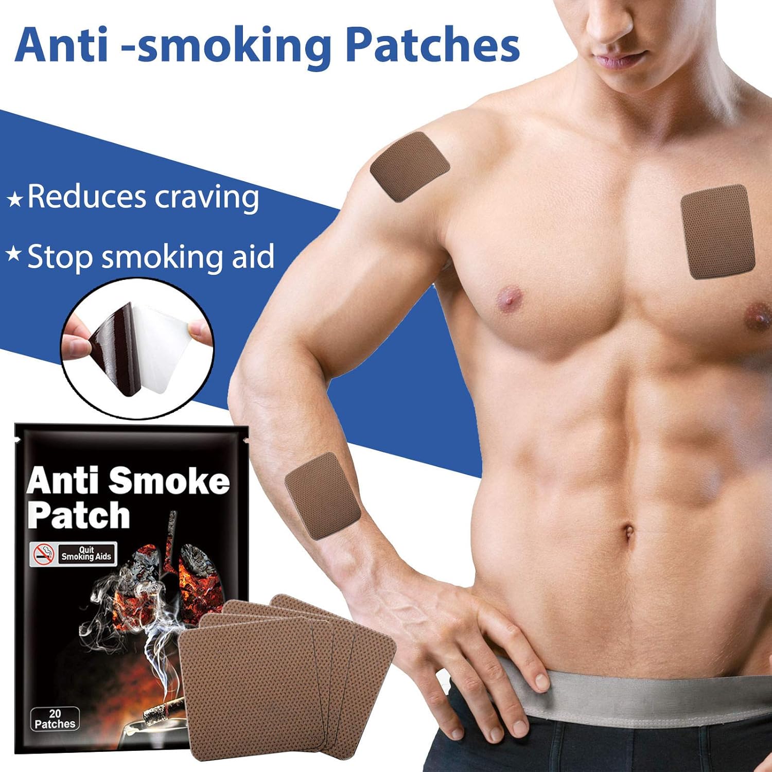 Nicotine Patches, Quit Smoking Patches with Nicotine Transdermal System, Effective Stop Smoking Aids, 20 Pcs : Arts, Crafts & Sewing