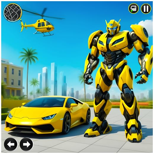 Flying Dragon Robot Transformation Game- Futuristic Robot Car Shooting Games