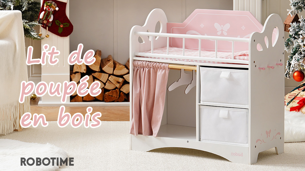 Ensemble de 4 meubles miniatures en bois pour maison de