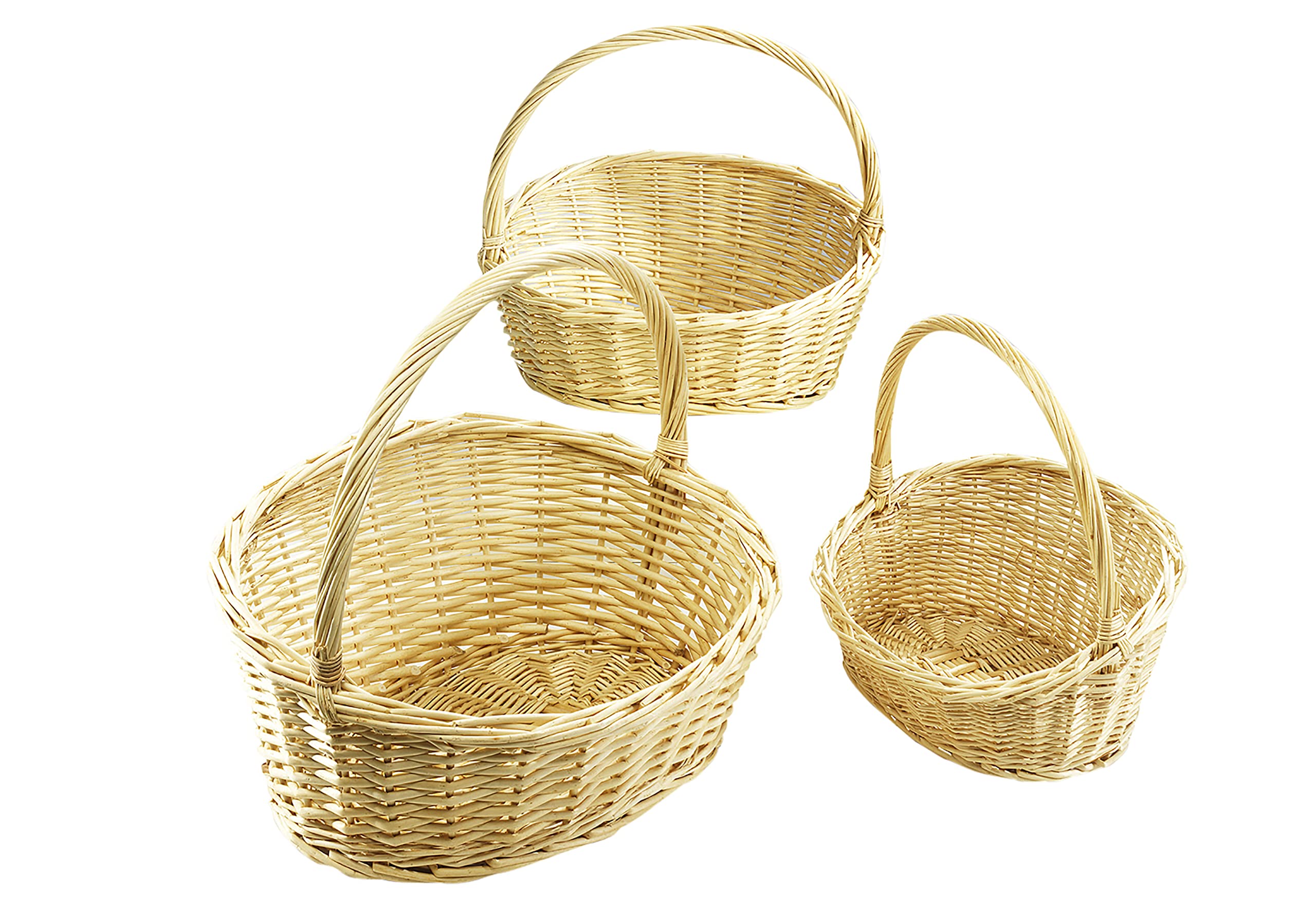 Kobolo Dekoratives Geschenkkorb-Set Präsentkorb aus geflochtener Weide