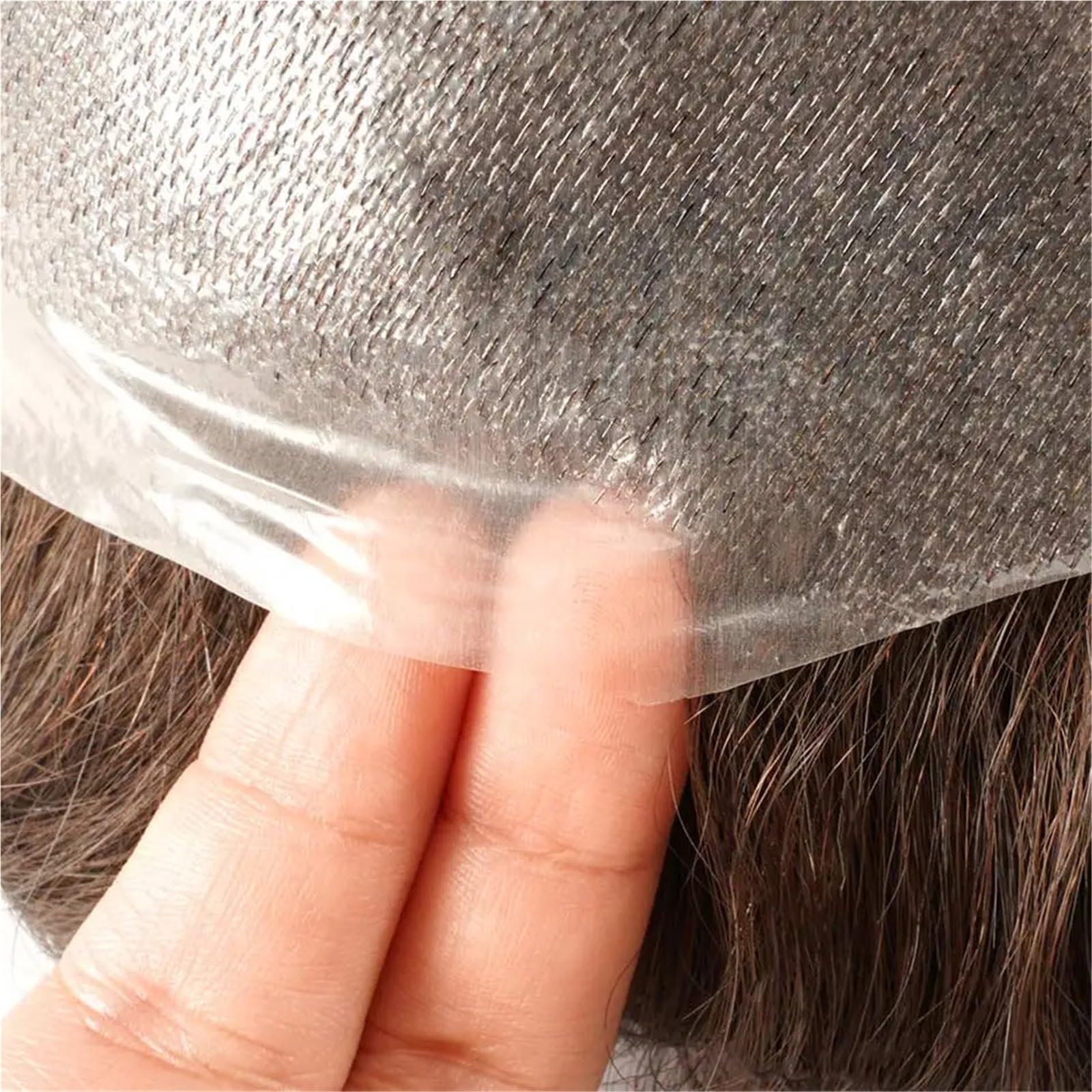 Parrucca da uomo, 15,2 cm, naturale, 0,06 mm, con protesi per capelli da uomo (giallo, 6 x 8 _ 100%)