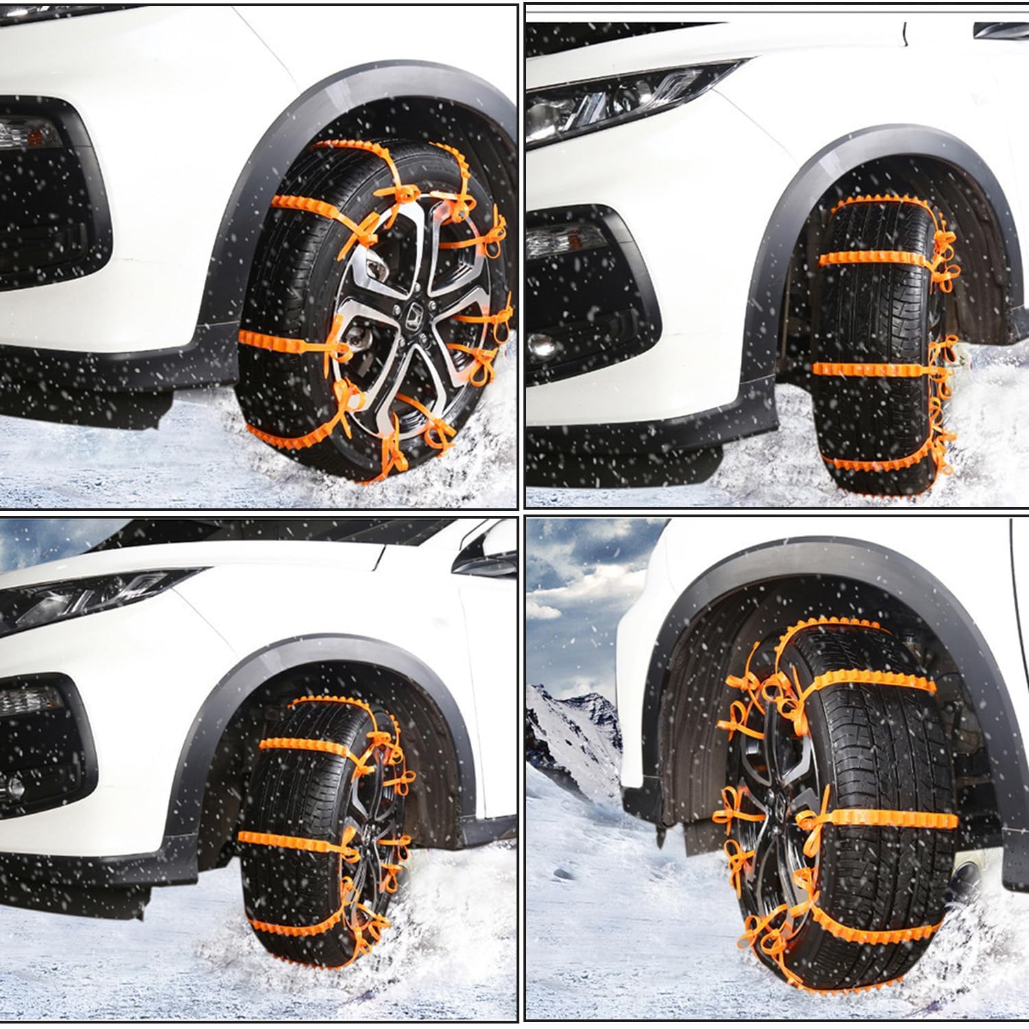 Catene da Neve Universali Regolabili per Auto SUV Autocarri Leggeri 34g
