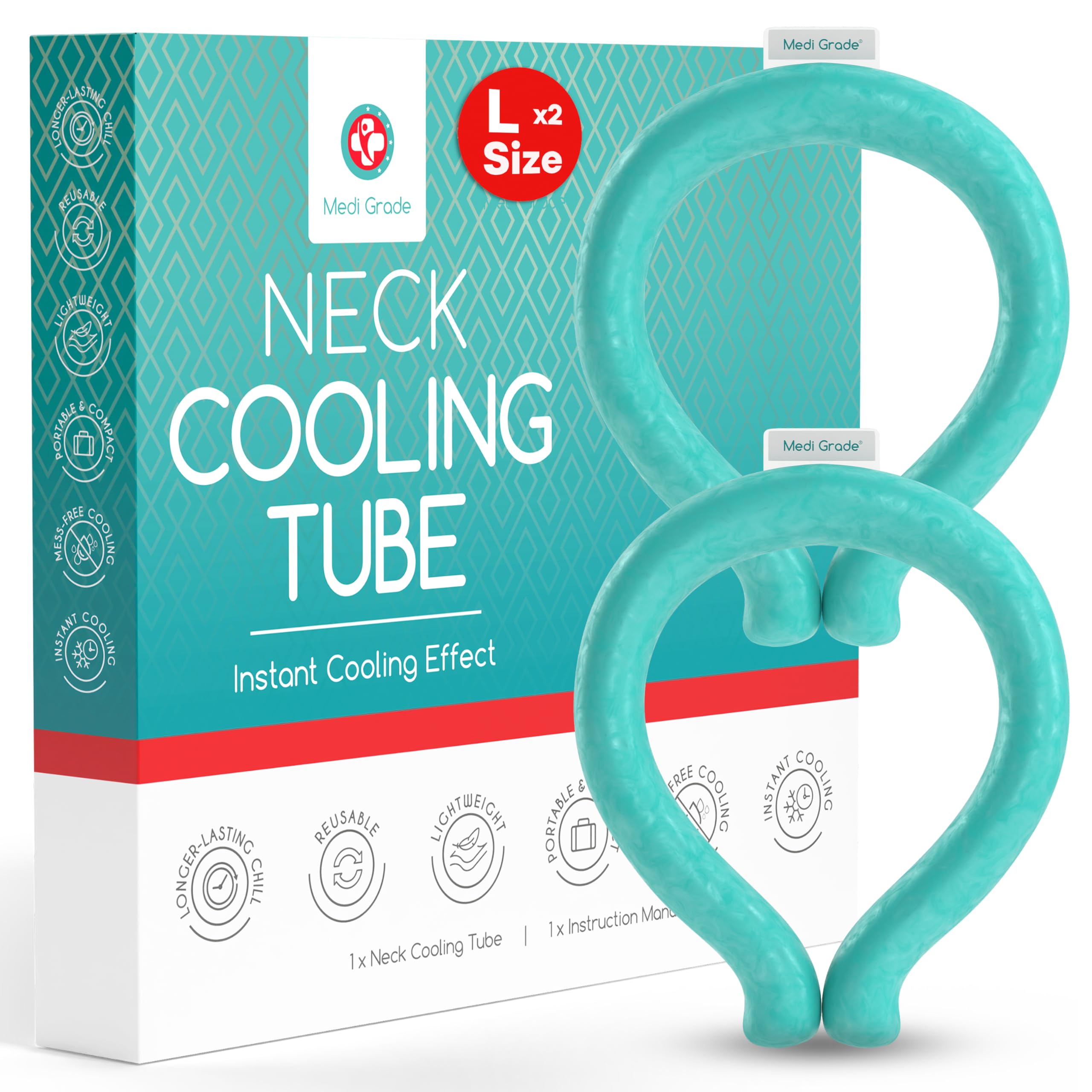 Amazon.com: Medi Grade Neck Cooling Tube - Reusable, Instant