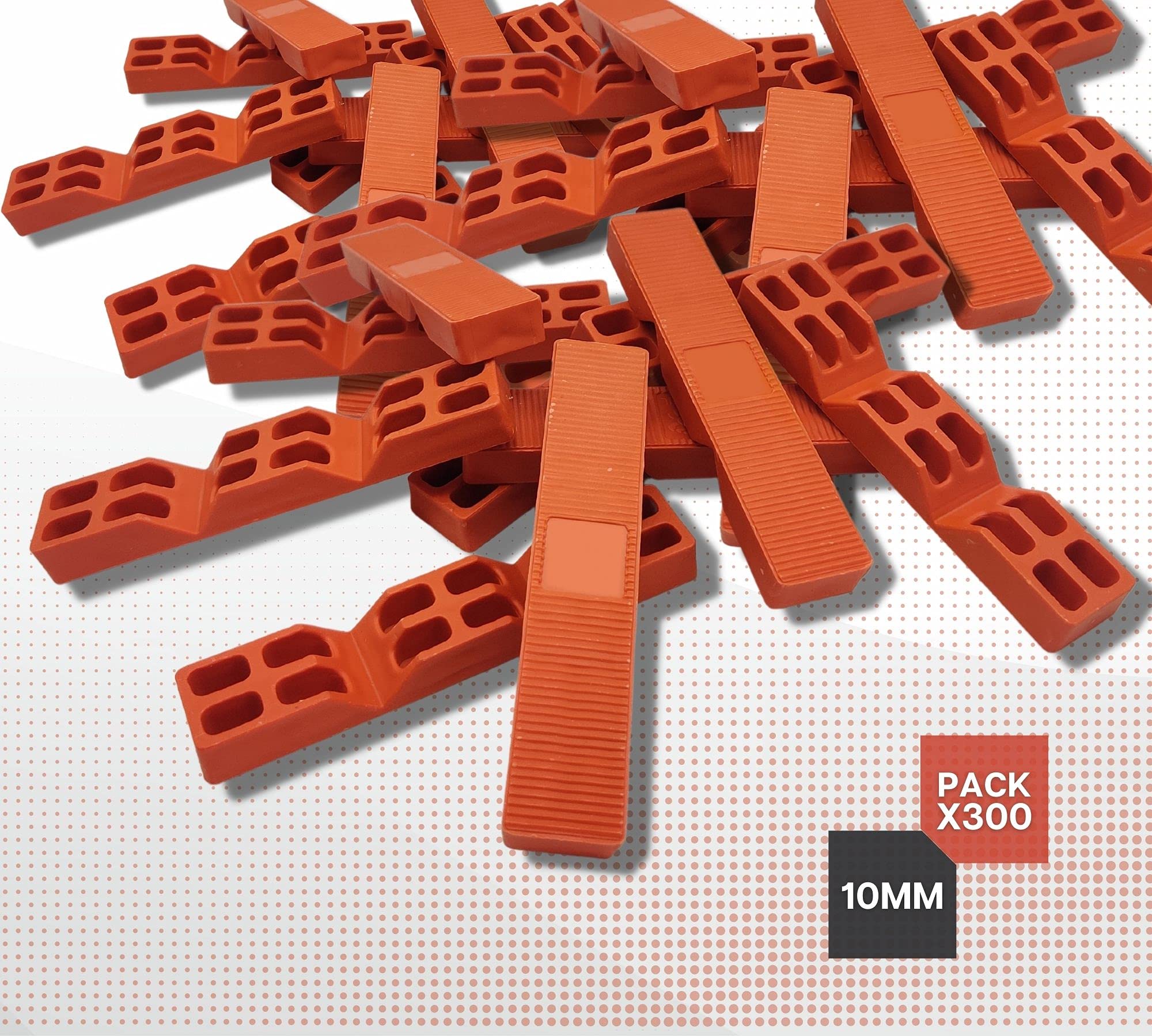 DOJA BARCELONA | Kliny plastikowe 10mm | PAKIET 300 | Klocki do szklenia, płytki dystansowe, klocki poziomujące