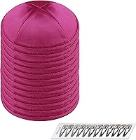 Vista 26 de Zion Judaica Deluxe Satin Kippot Bulk Packs Kippas o Kippa Individual Incluye Clips Kipa Gratis