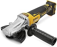 Vista 1 de DEWALT Amoladora angular 20V MAX* XR con freno, 5 pulgadas, interruptor de paleta de cabeza plana, solo herramienta (DCG413FB)