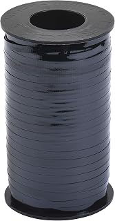 Berwick 1-252 Splendorette Crimped Curling Ribbon, 3/16-Inch Wide by 500-Yard Spool Black Lacquer)