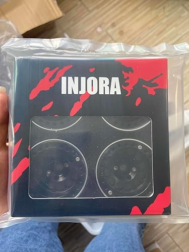 Miniatura 9 de INJORA Rueda Beadlock de 1.9 pulgadas, con desplazamiento negativo de 0.409in, para 110 RC Crawler Auto Axial SCX10 90046 AXI03007 TRX4 VS4-10 Gen8