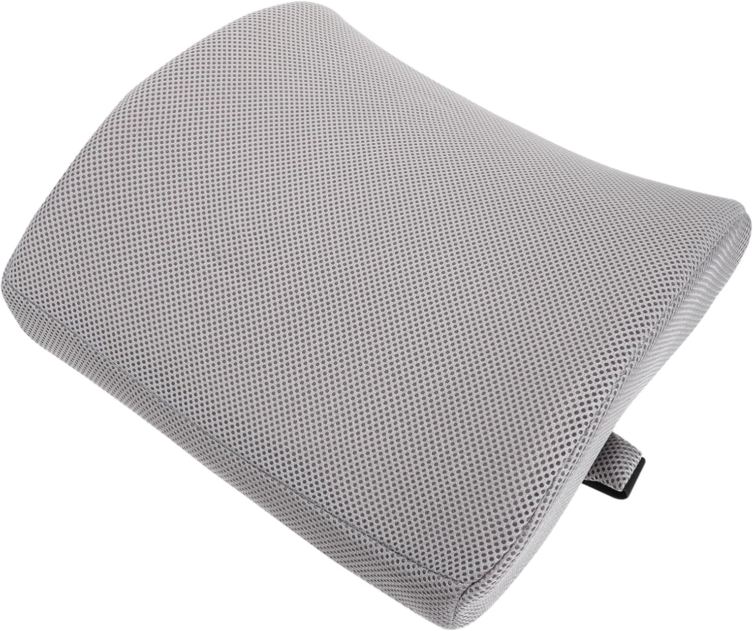 Memory Lumbar Support Cushion for Office Car Pressure Relief Back Pillow with Strap Comfortable Ergonomic Design for Sciatica Pain Relief Gray Color